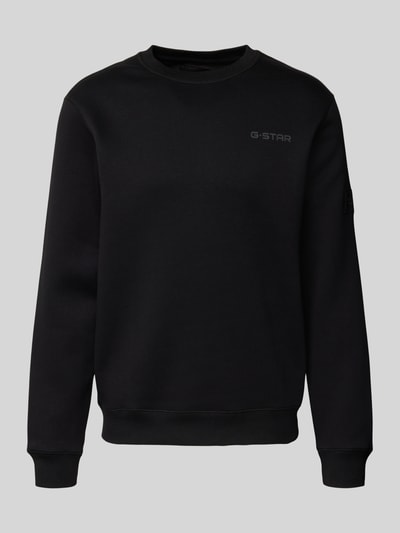 G-Star Raw Sweatshirt met labelprint Zwart - 2