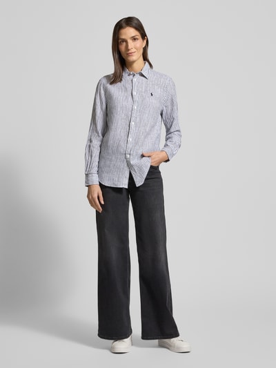 Polo Ralph Lauren Overhemdblouse met knoopsluiting Middengrijs - 1