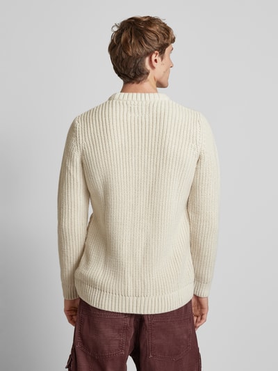 Superdry Strickpullover mit Zopfmuster Modell 'Jacob' Offwhite 5