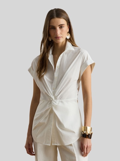 Lauren Ralph Lauren Regular Fit Bluse aus Baumwoll-Mix Weiss 4