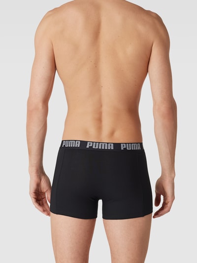 Puma Trunks mit Label-Details im 2er-Pack Black 4