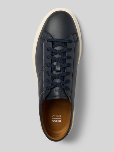 BOSS Sneakersy niskie ze skóry model ‘KIERAN_TENN_BUSTD’ Granatowy 3