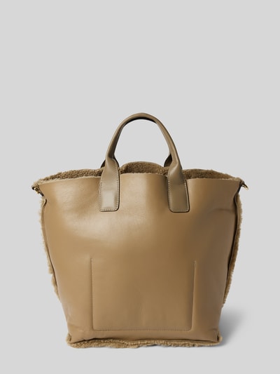 Abro Shopper mit Lammfell Modell 'RAQUEL' Taupe 4