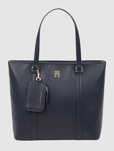 Tommy Hilfiger Shopper mit Label-Applikation Modell 'TOMMY LIFE SOFT TOTE' Marine 1