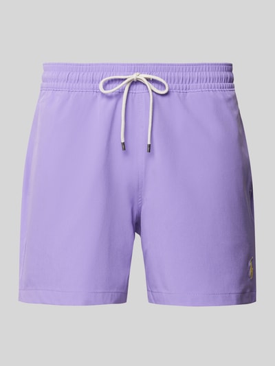 Polo Ralph Lauren Zwembroek met logostitching, model 'TRAVELER' Violet - 1