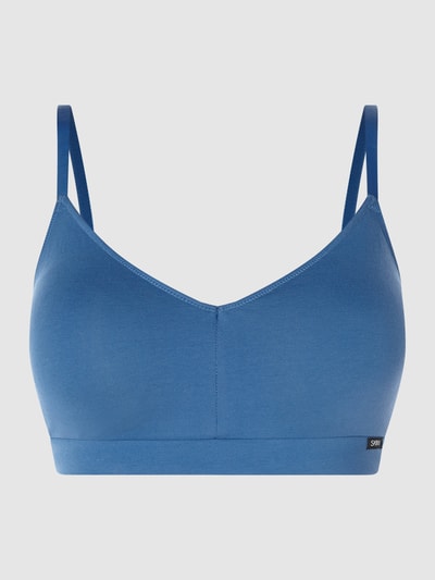 Skiny Bustier van een mix van katoen en elastaan  Bleu - 2