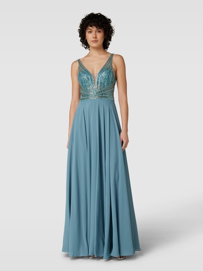 Hey Kyla Abendkleid mit Paillettenbesatz Aqua 4