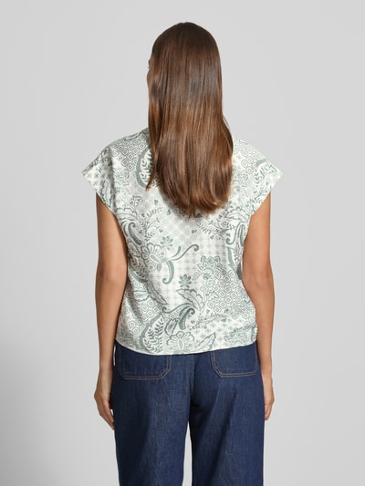 VERO MODA Regular Fit T-Shirt aus Viskose-Mix Modell 'CILLE' Bottle Melange 5