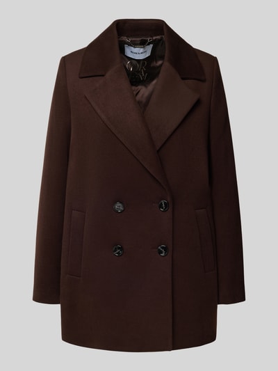 More & More Płaszcz z połami Czekoladowy 2