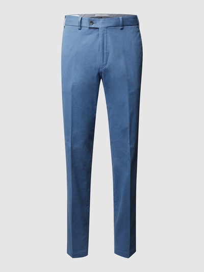 Hiltl Regular fit chino met stretch, model 'Parma' Blauw - 2