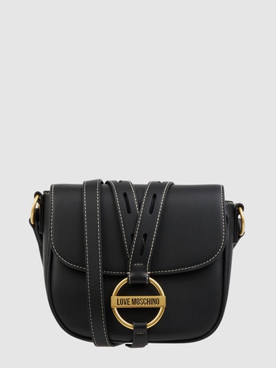 Love Moschino Zadeltas in leerlook, model 'Nero' Zwart - 1