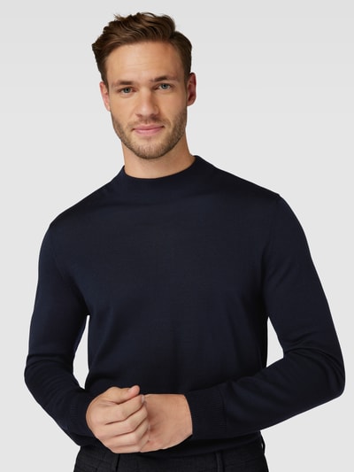 JOOP! Collection Strickpullover mit Rundhalsausschnitt Modell 'Davide' Marine 3