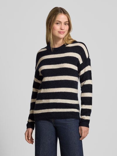 MSCH Copenhagen Gebreide pullover met wol, model 'Festina' Marineblauw - 4