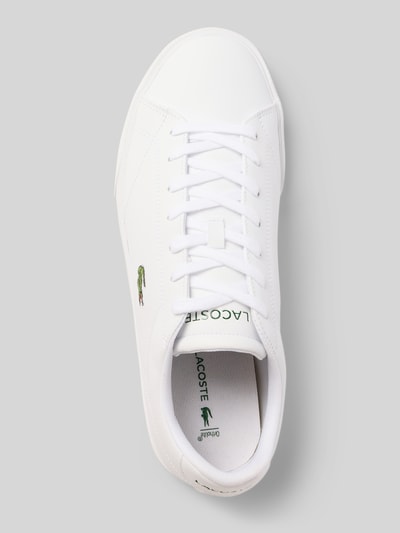 Lacoste Sneakersy niskie z mieszanki skóry Biały 3