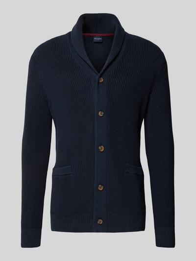 Christian Berg Men Strickjacke mit Knopfleiste Marine 2