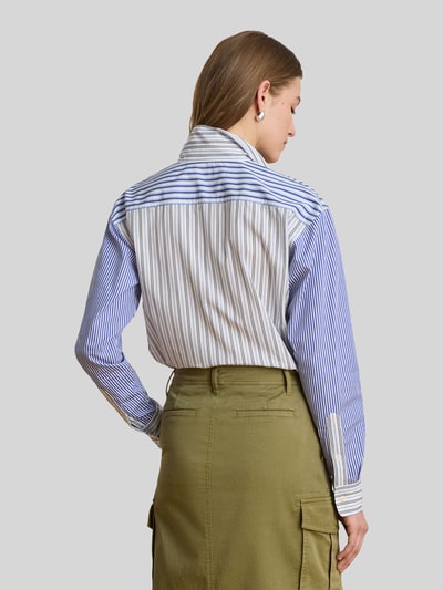 Lauren Ralph Lauren Regular Fit Bluse aus reiner Baumwolle Hellblau 5