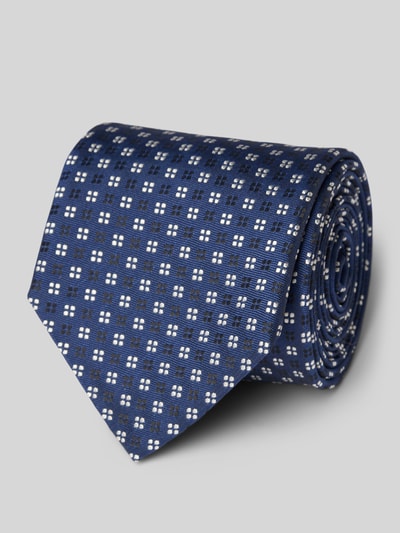 BOSS Stropdas van zijdemix  Marineblauw - 1