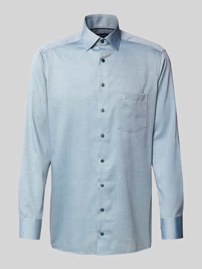 OLYMP Regular Fit Business-Hemd aus reiner Baumwolle Gruen 2