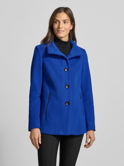 Milo Coats Wollen jack met kasjmier, model 'JANNA' Koningsblauw - 4