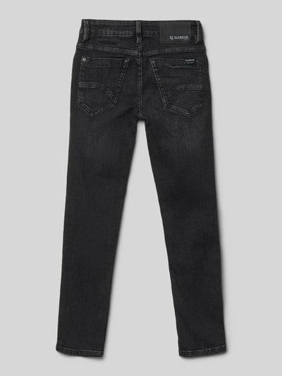 Garcia Slim Fit Jeans im 5-Pocket-Design Modell 'TAVIO' Black 3
