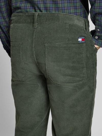 Tommy Jeans Regular fit corduroy broek van puur katoen, model 'RYAN CORD CHINO' Donkergroen - 3