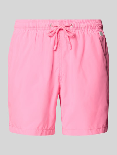MC2 Saint Barth Badehose mit Logo-Print Modell 'Lighting Pantone' Pink 1