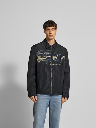 Diesel Jacke mit Reißverschluss Black 4