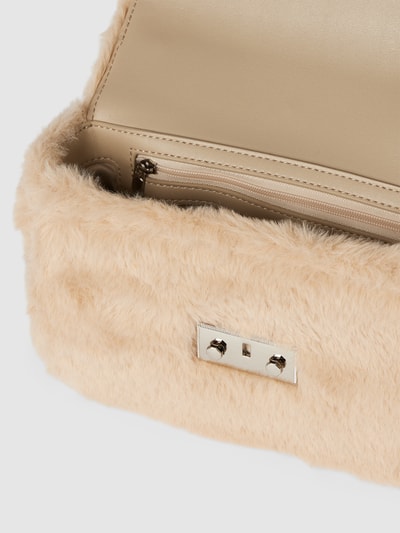 Seidenfelt Handtasche mit Klickverschluss Modell 'Fluffy' Sand 5