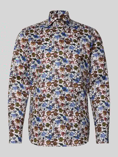 OLYMP SIGNATURE SLIM FIT Koszula biznesowa o kroju slim fit z kołnierzykiem typu kent model ‘Savio’ Biały 2