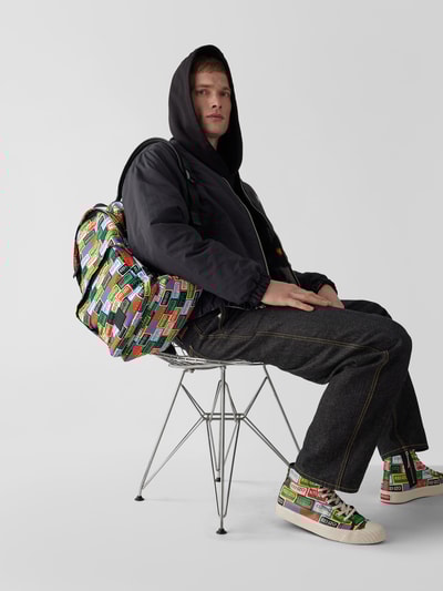 Kenzo Rucksack mit Allover-Logo Grün 1