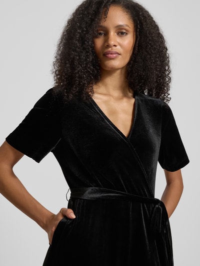 Apricot Regular Fit Jumpsuit mit V-Ausschnitt Black 3