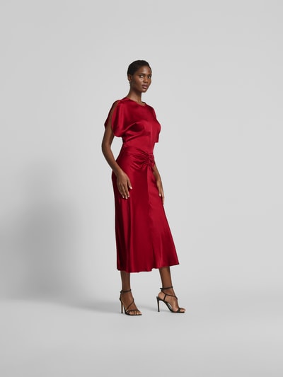 Victoria Beckham Maxikleid mit Rundhalsausschnitt Rot 1