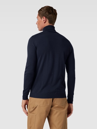 ROY ROBSON Rollkragenpullover im unifarbenen Design Marine 5