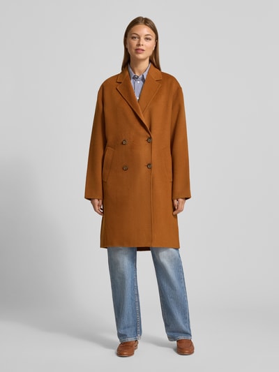 Lauren Ralph Lauren Lange jas van linnenmix, model 'DAWLEY' Camel - 4