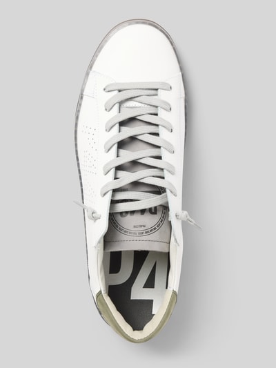 P448 Sneakers met vetersluiting Wit - 3