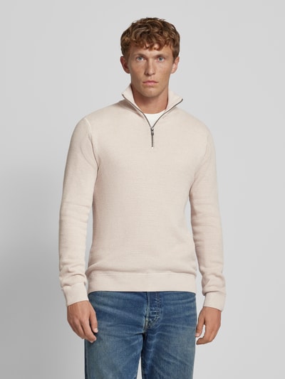 Jack & Jones Premium Sweter z dzianiny ze stójką model ‘BLUCHRISTER’ Złamany biały 4