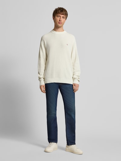 Calvin Klein Jeans Slim fit jeans met 5-pocketmodel Donkerblauw - 1