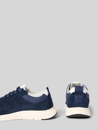 Marc O'Polo Lage sneakers van echt runderleer Marineblauw - 2
