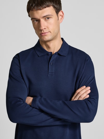 Christian Berg Men Regular Fit Poloshirt mit Knopfleiste Dunkelblau 3
