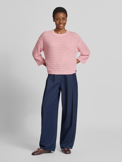 JOOP! Loose Fit Strickpullover mit Alpaka, Woll-Anteil Modell 'Kasita' Pink 1