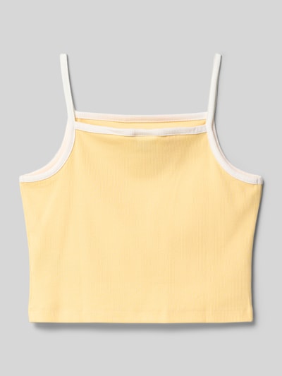 adidas Originals Slim Fit Trägertop aus Baumwoll-Mix GELB 3