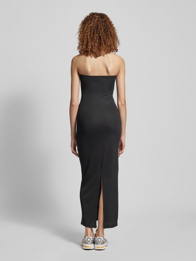 Only Sukienka midi z efektem prążkowania model ‘CLARE’ Czarny 5