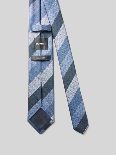 OLYMP Krawat z czystego jedwabiu Granatowy 2