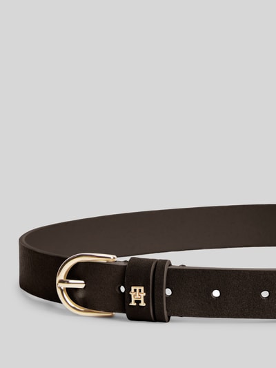 Tommy Hilfiger Gürtel aus echtem Leder mit Logo-Detail Dunkelbraun 3