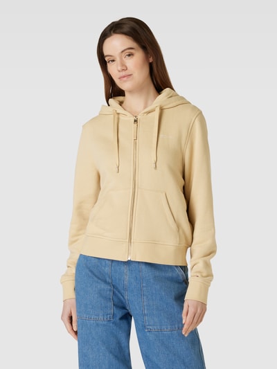 Tommy Hilfiger Sweatjacke mit Label-Schriftzug Beige 4