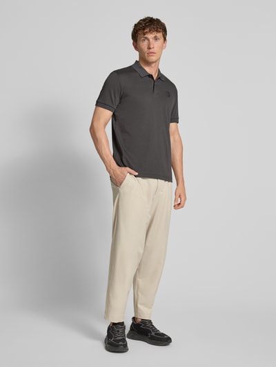 BOSS Green Regular Fit Poloshirt aus reiner Baumwolle Modell 'POLO FUTURE' Dunkelgrau 1