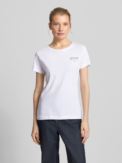 BOSS Orange Regular Fit T-Shirt aus reiner Baumwolle Modell 'C-Elove_4' Weiss 4