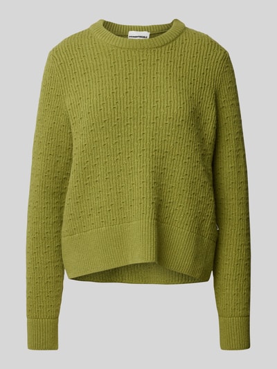 Armedangels Gebreide pullover met ronde hals, model 'FABIOLAA' Groen - 2