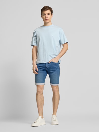 Petrol Slim Fit Jeansshorts im 5-Pocket-Design Jeansblau 1