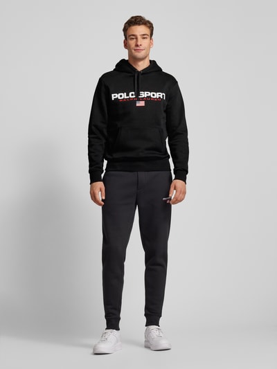 Polo Sport Hoodie mit Label-Print Black 1